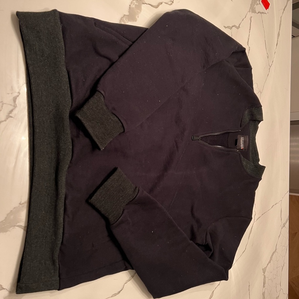 black crewneck